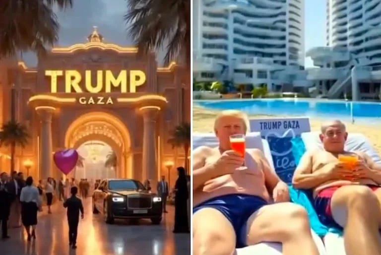 Extrait de la vidéo de Trump sur la Gaza Riviera Extrait de la vidéo de Trump sur la Gaza Riviera