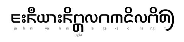 Kawi Script Sample