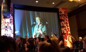 Matt and Travis rock out with the crowd