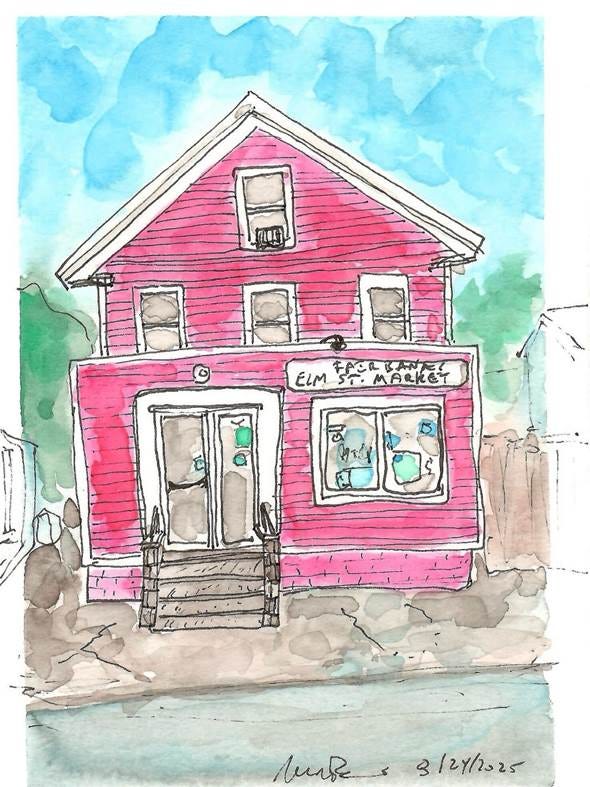 A watercolor of a pink building

AI-generated content may be incorrect.