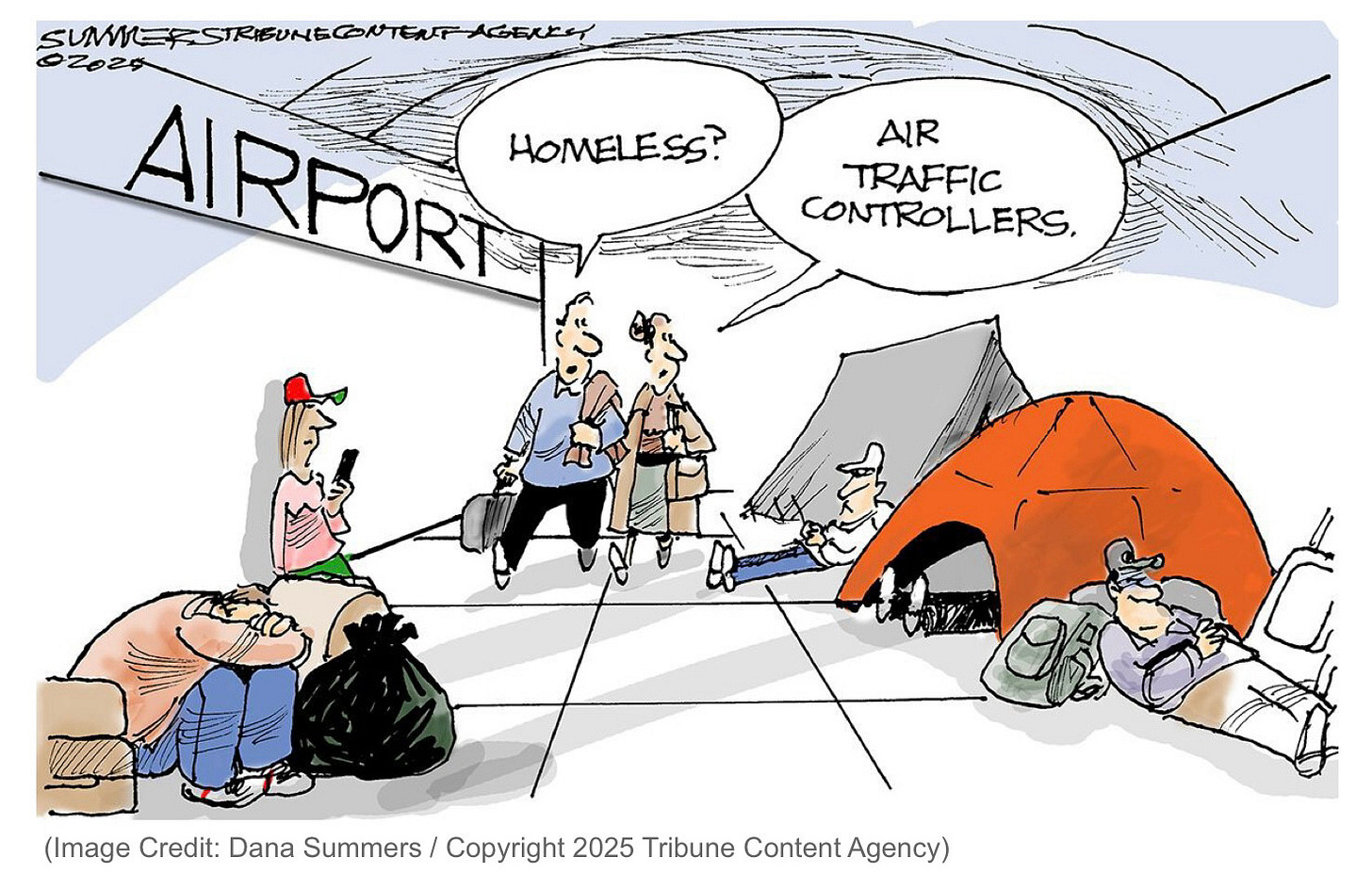 Airport air homeless air traffic controllers 