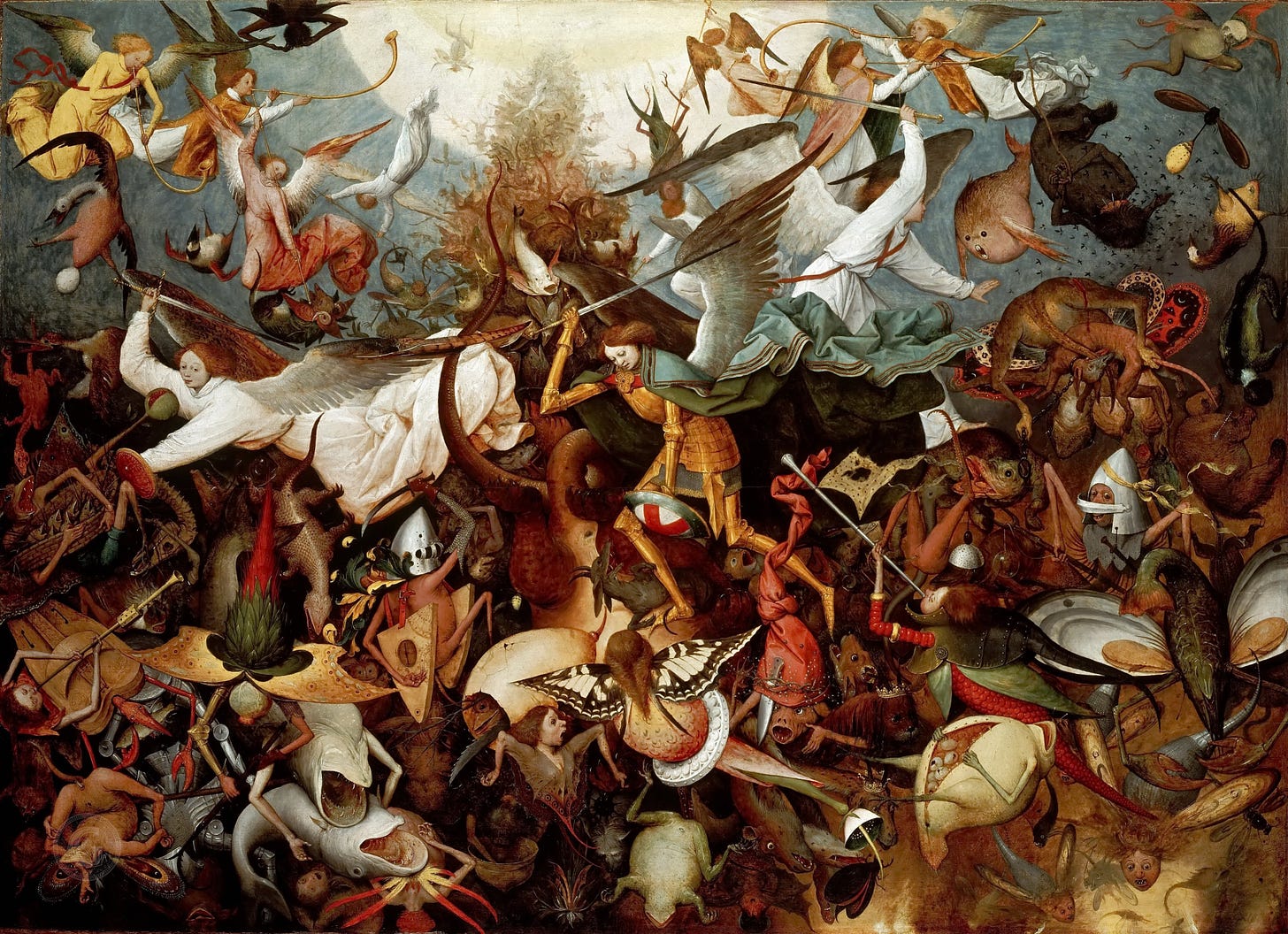 The Fall of the Rebel Angels
Painting by Pieter Bruegel the Elder, 1562
Royal Museums of Fine Arts of Belgium, Brussels