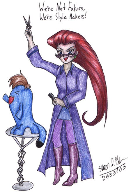 Jessie giving Wobbuffet a makeover
