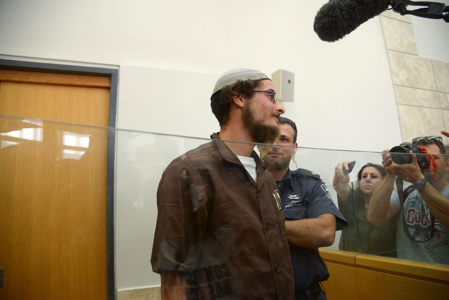 Meir Ettinger, grandson of Rabbi Meir Kahane, seen at Magistrate's court in the Northern Israeli city of Nazareth on August 04, 2015. (Photo by Basel Awidat/Flash90) Meir Ettinger, grandson of Rabbi Meir Kahane, seen at Magistrate's court in the Northern Israeli city of Nazareth on August 04, 2015. (Photo by Basel Awidat/Flash90)