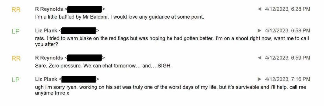 Liz Plank shares that she had tried to warn Blake on the “red flags” regarding Justin Baldoni Liz Plank shares that she had tried to warn Blake on the “red flags” regarding Justin Baldoni