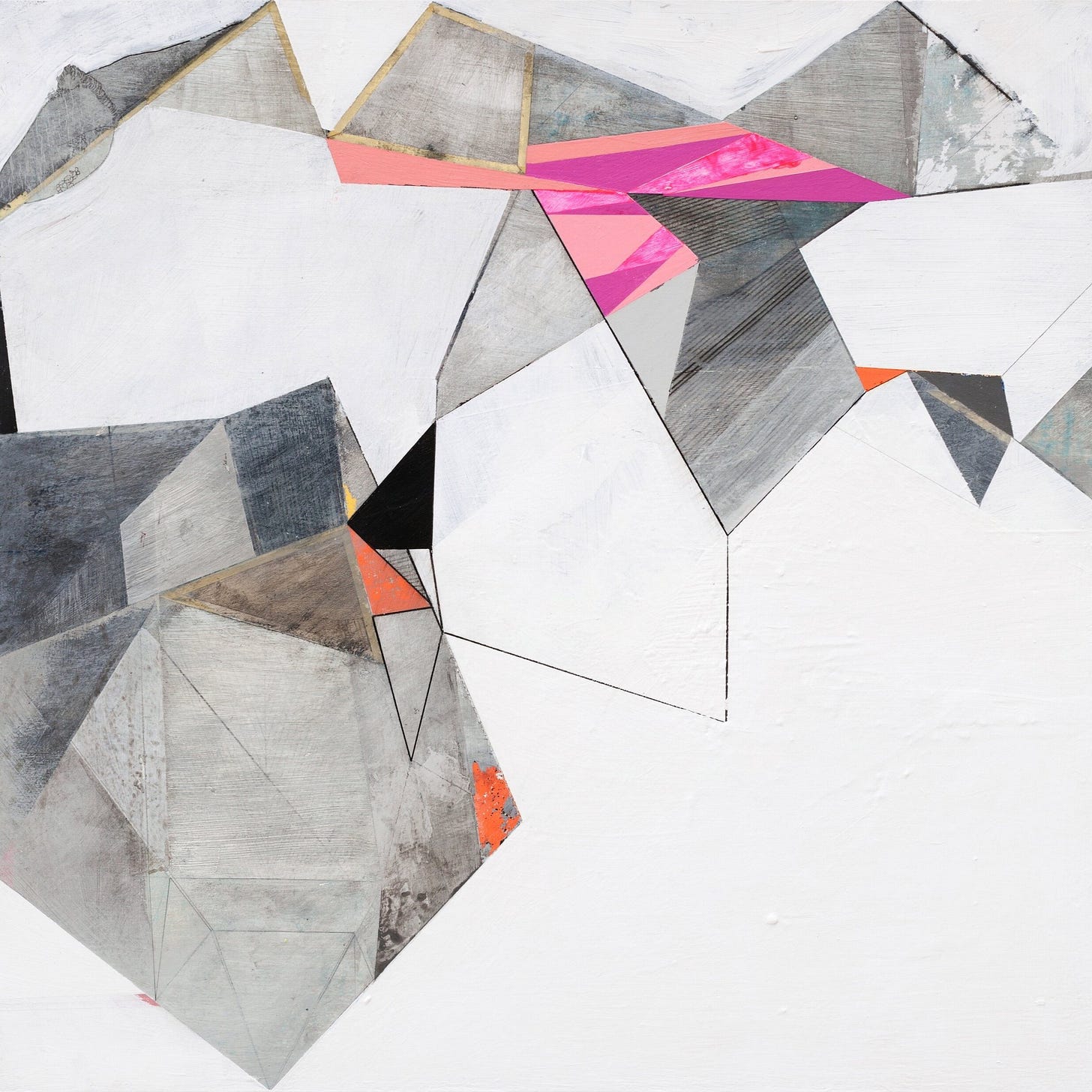 Netherworld | Le Meridien Hotel Denver art collection, CO | Acrylic, graphite, ink over wood | 30” x 30” | 2015