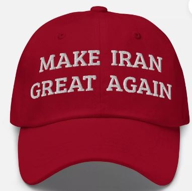 Make Iran Great Again Red and White baseball cap foundon eBay. Make Iran Great Again Red and White baseball cap foundon eBay.