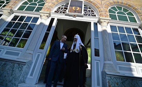 With Patriarch Kirill of Moscow and All Russia