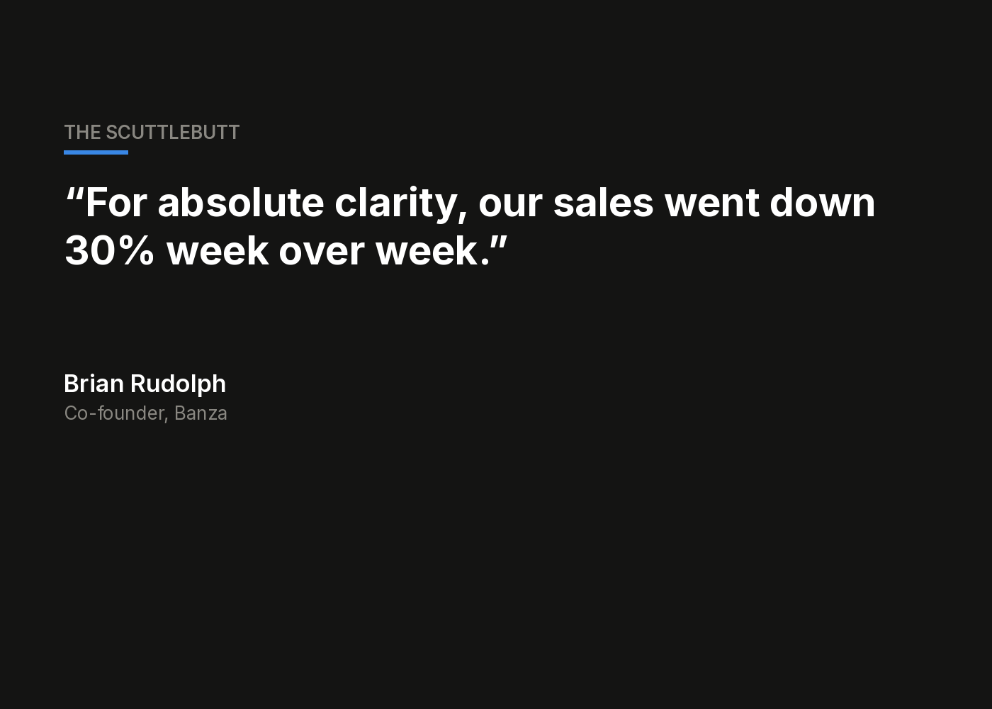 Sales fell 30% in a week after a glyphosate report, Banza's co-founder finds Sales fell 30% in a week after a glyphosate report, Banza's co-founder finds