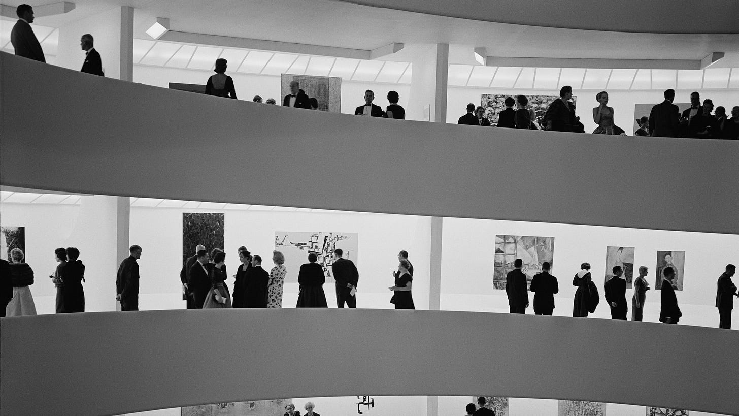 Installation view, Inaugural Selection, Solomon R. Guggenheim Museum, New York, October 21, 1959–June 19, 1960 Installation view, Inaugural Selection, Solomon R. Guggenheim Museum, New York, October 21, 1959–June 19, 1960