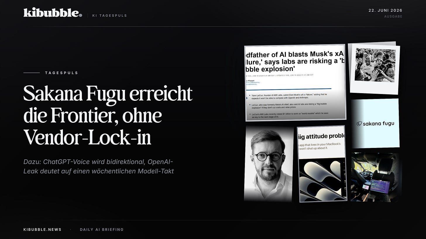 Sakanas Fugu erreicht die Frontier ohne Vendor-Lock-in Sakanas Fugu erreicht die Frontier ohne Vendor-Lock-in