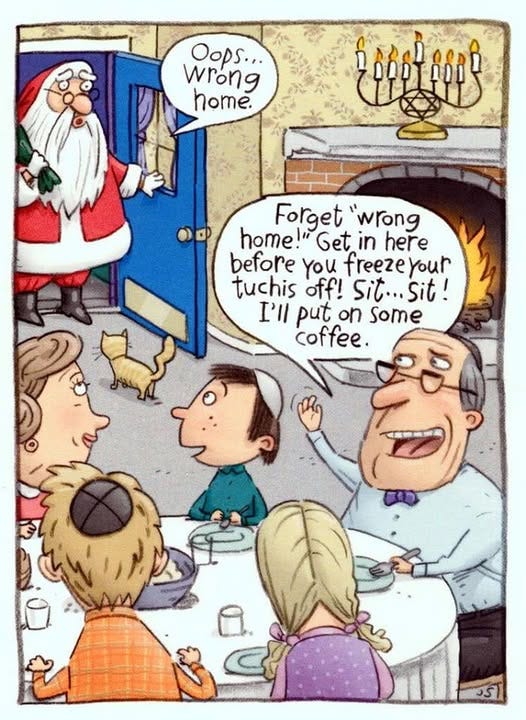 May be an image of ‎text that says '‎wrong Oops... S... home. .ា RES PLT Forget wrong home!" Get in here before you freezeyour tuchis off! Sit... Sit! I'll put 이 some coffee. a. 5د‎'‎