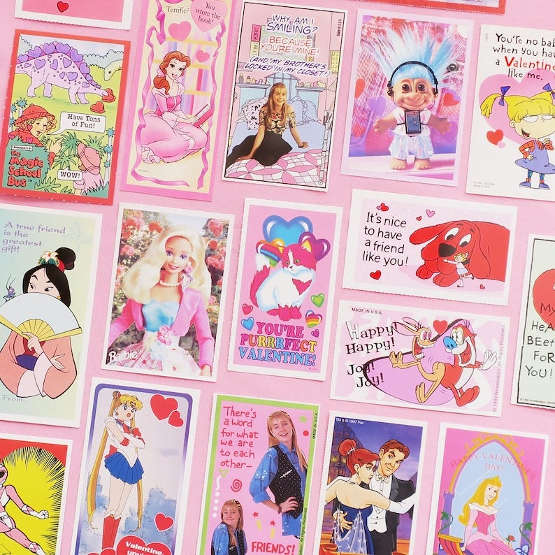 90s Valentine card assortment pack image 1