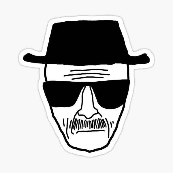 Breaking Bad Heisenberg Stickers for Sale | Redbubble