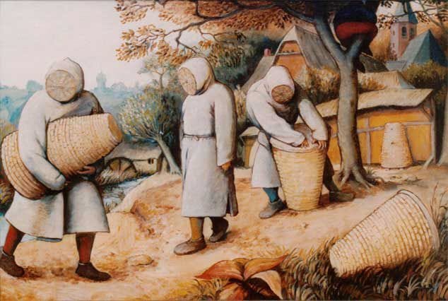 Some sad medieval beekeepers or something.