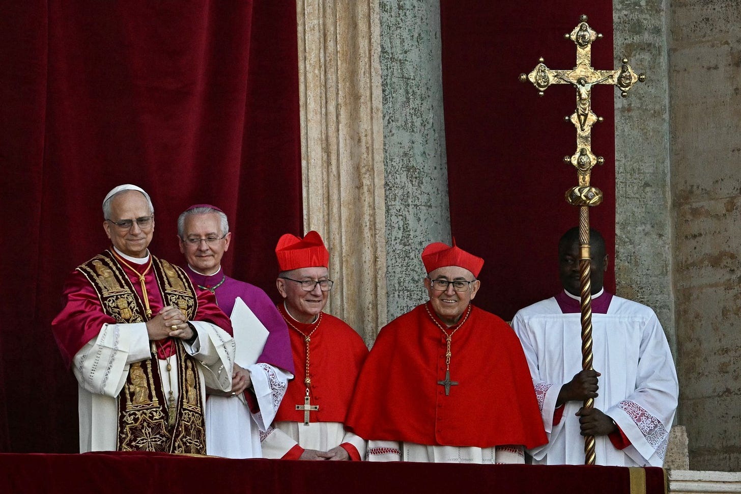 Newly elected Pope Leo XIV arrives on the balcony of St. Peter’s Basilica, May 8, 2025 Newly elected Pope Leo XIV arrives on the balcony of St. Peter’s Basilica, May 8, 2025