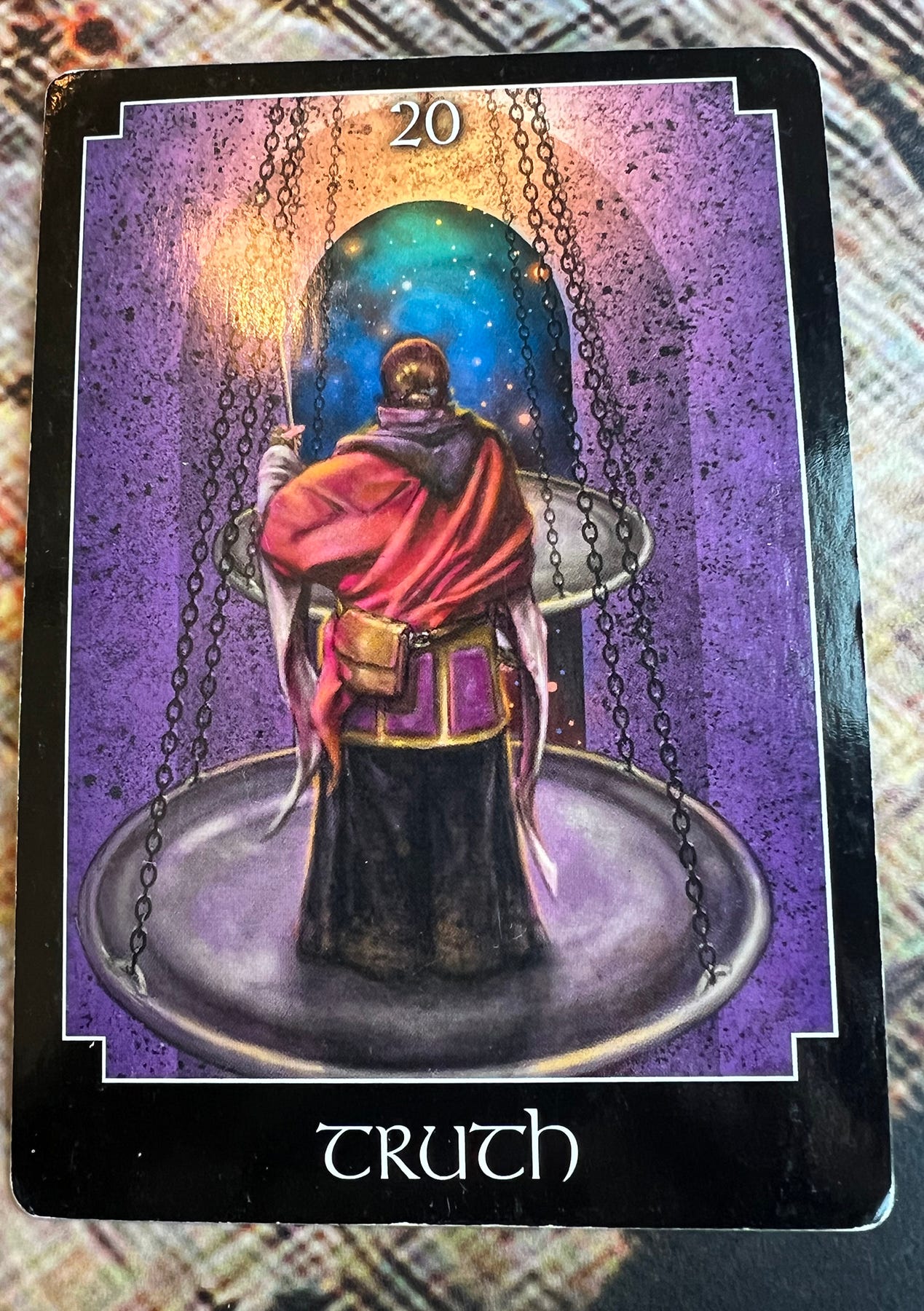 The Truth card from John Holland's Psychic Tarot Deck
