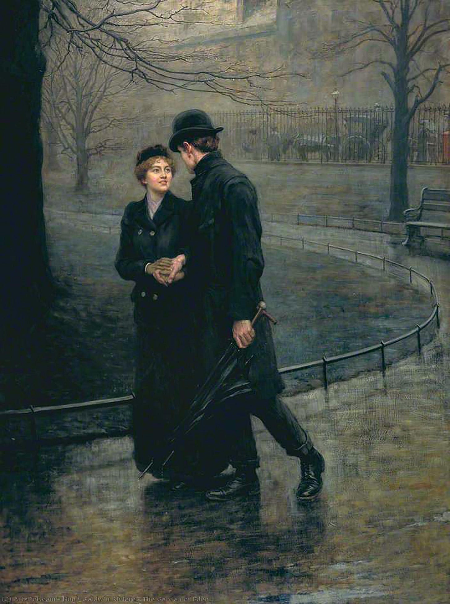 Reproduções De Belas Artes O Jardim do Éden, 1901 por Hugh Goldwin Riviere  (Inspirado por) (1882-1958) | ArtsDot.com