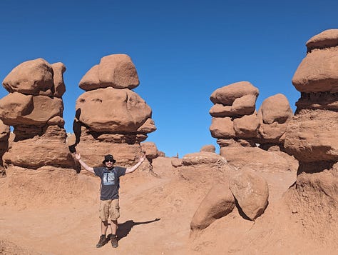 Canyonlands, Arches, Moonscapes, the silver spire, Goblin Valley, colorado monument, the black canyon of the gunnison, the great sand dunes and snow capped mountains of the rockies
