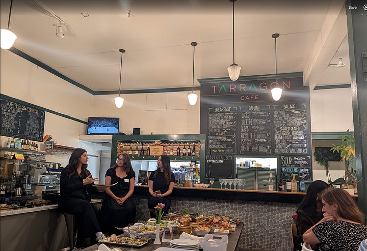 speaking at the women + AI event