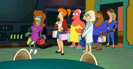 Ladies! Always shopping amirite? Ladies! Always shopping amirite?