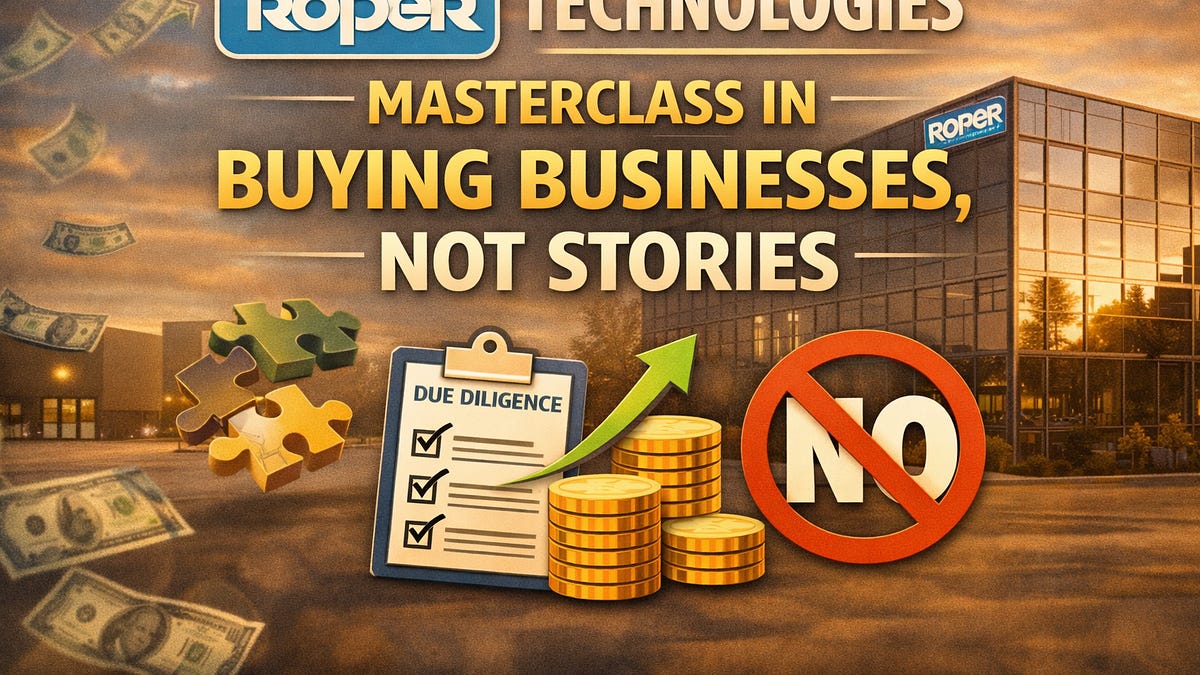 Roper Technologies: The Art of Buying Businesses, Not Stories