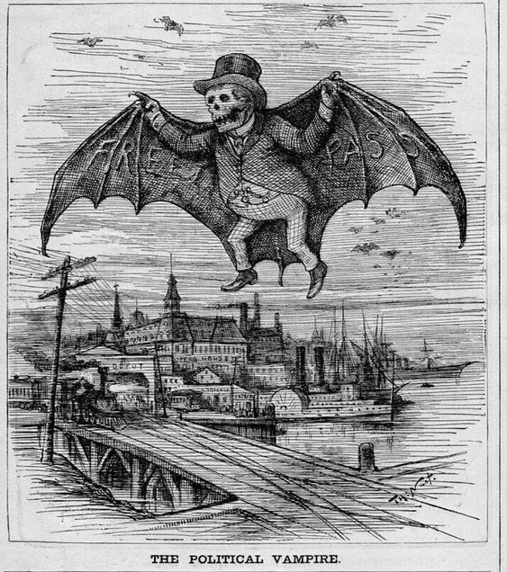 This may contain: a drawing of a bat flying over a city