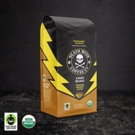 Death Wish Coffee Light Roast Ground Coffee - 16oz.
