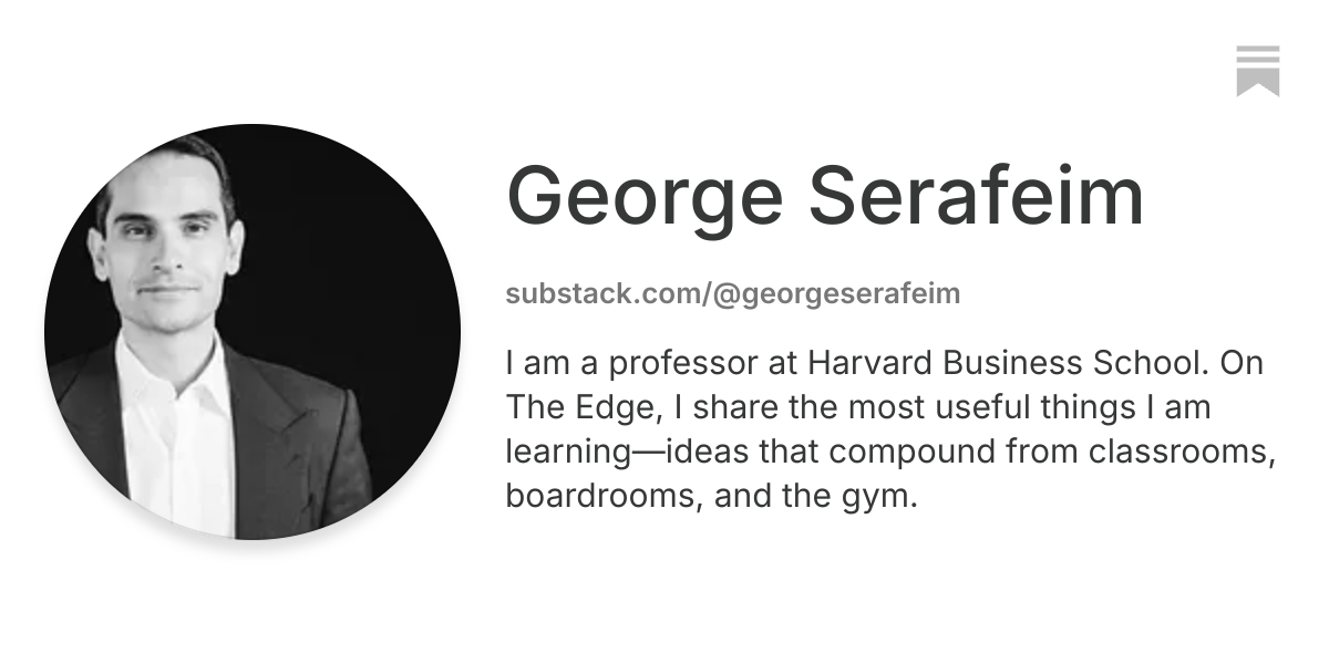 George Serafeim | Substack