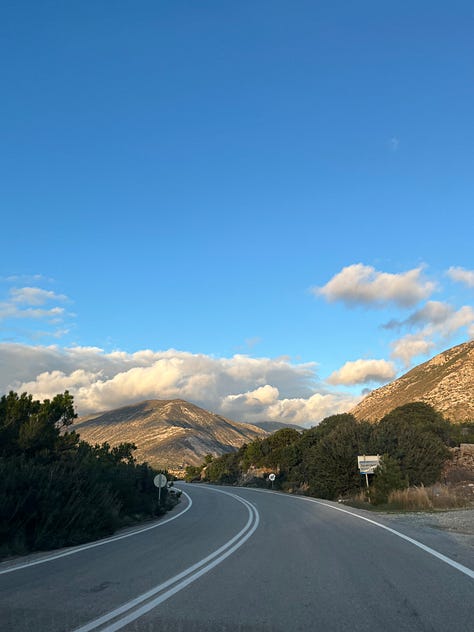 Do a full or half-day trip down to Elafonissi Beach at the southern tip of the island, and stop by Chrysoskalitissa Monastery. We also stopped by Gonia Odigitria Monastery on the way. The mountain roads will cut through local villages but get very narrow and windy at times, not the easiest drive.