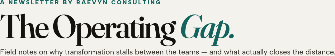 The Operating Gap