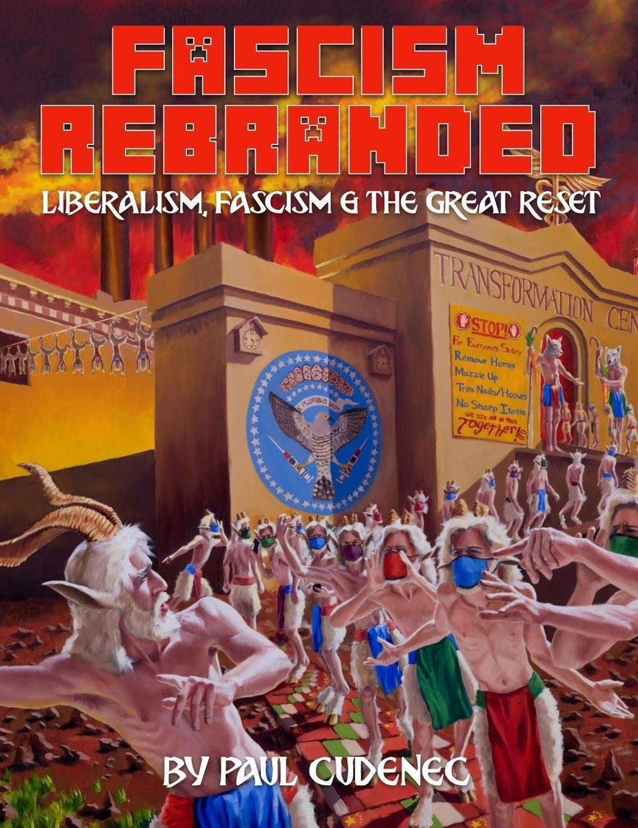 Fascism Rebranded (by Paul Cudenec) Book Cover (Artwork by Jordan Henderson) Fascism Rebranded (by Paul Cudenec) Book Cover (Artwork by Jordan Henderson)