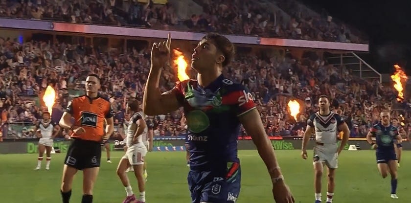 Warriors find attacking fire to cook Chooks