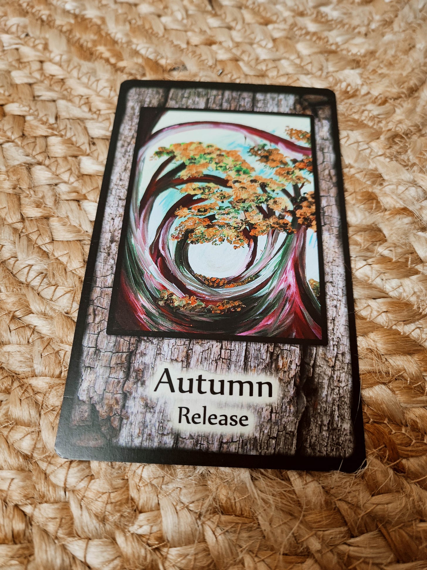 The Autumn card from Sheena Cundy's oracle deck