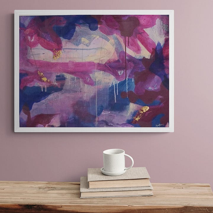 acrylic painting, large paintings abstract art, blue painting
