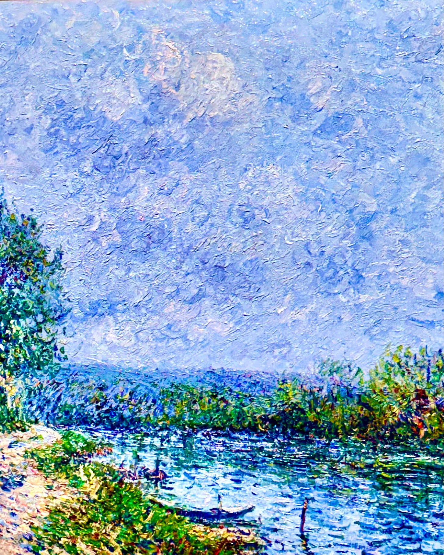 Gustave Loiseau - Bord De Rivière, La Seine À Porte Joie - Christies Auction New York © Photograph by Sam Sunshine