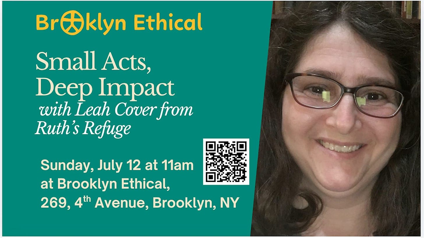 Small Acts, Deep Impact with Leah Cover from Ruth’s Refuge