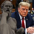 Trump, Kafka e Sócrates Entram em um Tribunal