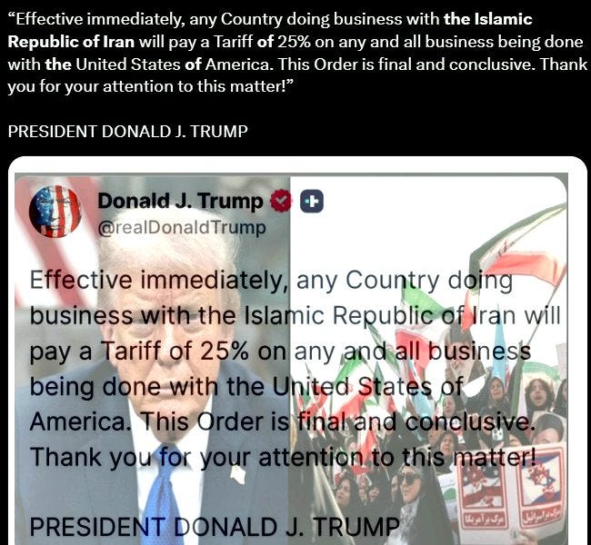 President Trump Unleashes Sweeping Trade Embargo Against the Islamic Republic of Iran