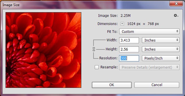 Image resolution for printing Image resolution for printing