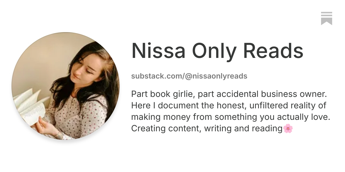 Nissa Only Reads | Substack