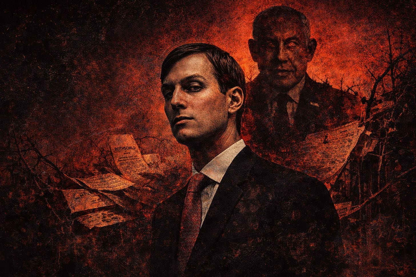 Kushner stands in front, Netanyahu’s shadow behind him — the perfect visual for the Albania island project: Trump-family access, Isræli power, monarch money, and Nat Rothschild’s door-opening network. Kushner stands in front, Netanyahu’s shadow behind him — the perfect visual for the Albania island project: Trump-family access, Isræli power, monarch money, and Nat Rothschild’s door-opening network.
