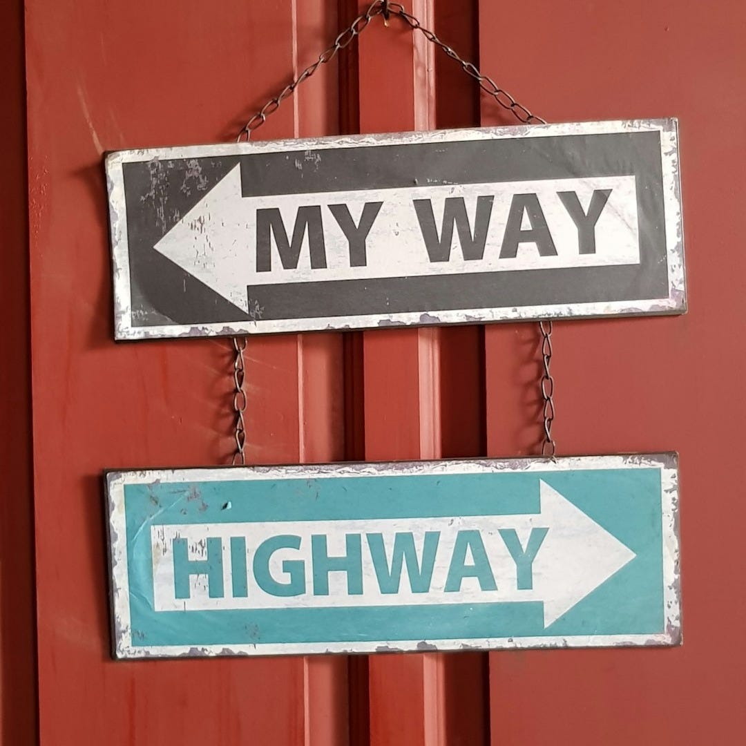 My Way signage My Way signage