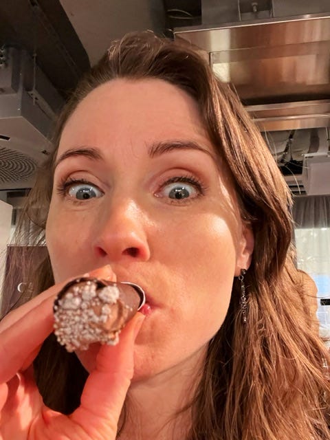 Thanos chocolate cigar with Nicolas Berger chocolate