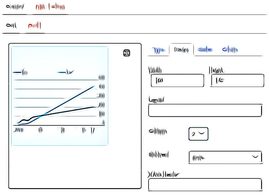 Cartoonized image of charting tool
