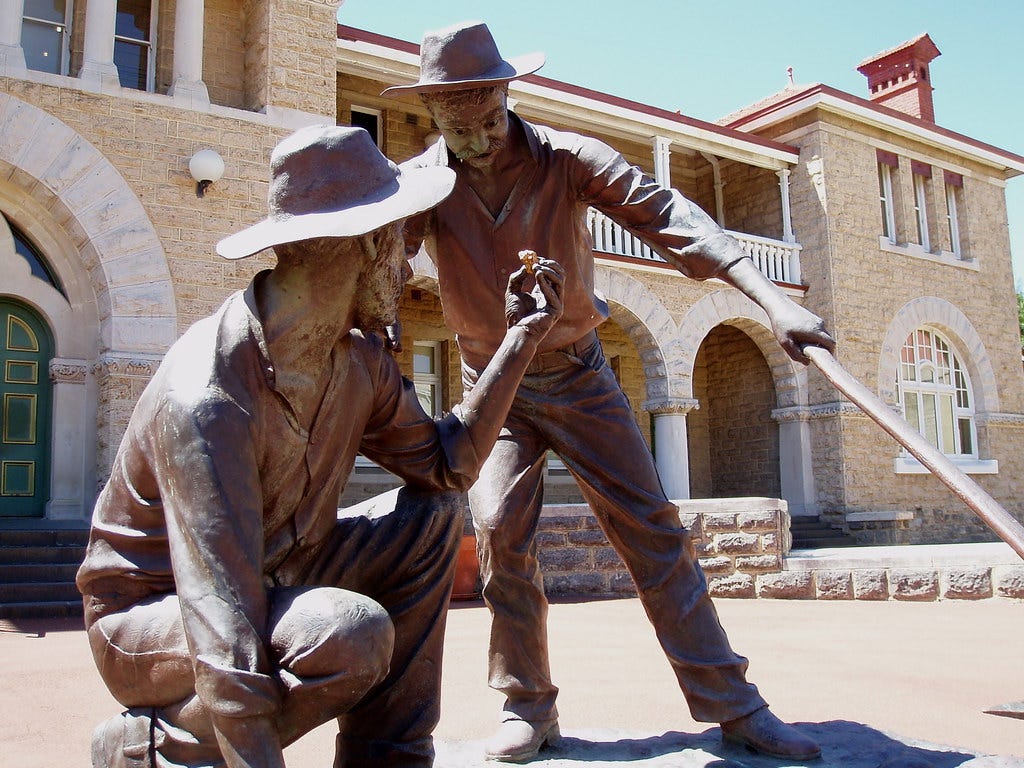 'The Strike' by Greg James. 1991. Perth Mint
