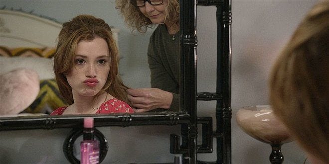 Walker Abeline helping Stella get ready for school dance 108.