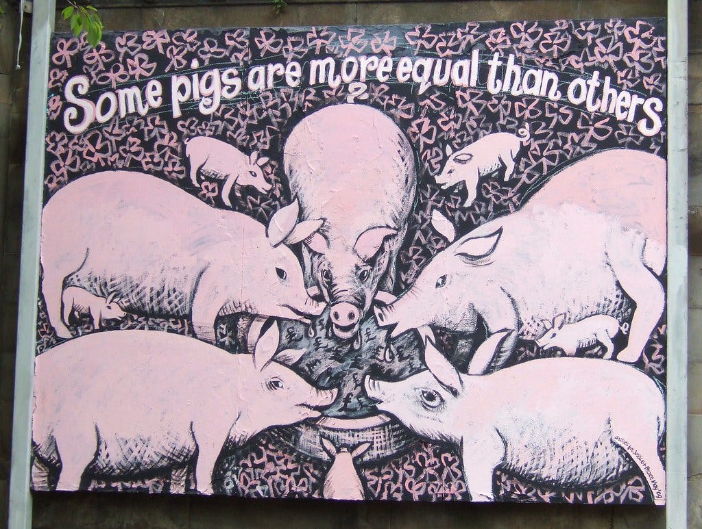 some pigs are more equal than others | The latest artwork on… | Flickr