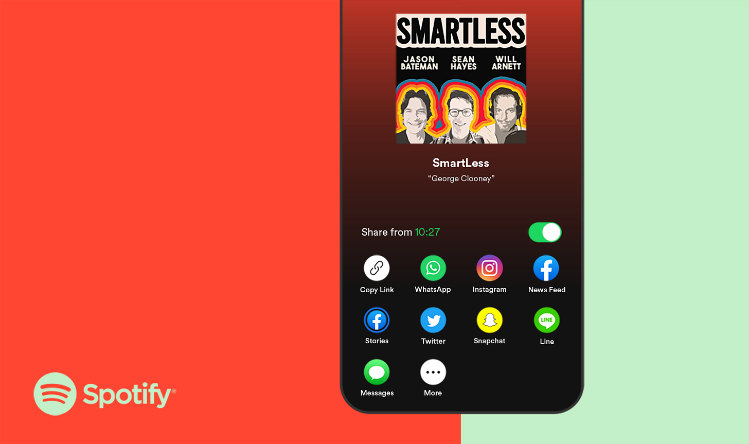 Spotify adds timestamped podcast sharing and other social features |  TechCrunch