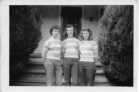Numerous photos of Beverly Ann (Lusk) King throughout the decades with family, pets, and friends. Most are group poses for the camera with a few candid moments. All are shot in either black & white, sepia, and color.